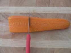 تزیین هویج به شکل گل