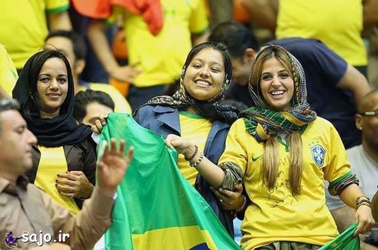 عکس دختر ایرانی طرفدار برزیل, عکس دختر ایرانی طرفدار, عکس دختر ایرانی