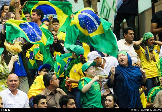 عکس دختر ایرانی طرفدار برزیل, عکس دختر ایرانی طرفدار, عکس دختر ایرانی