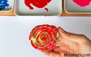 آموزش نقاشی به کمک میوه ها و سبزیجات