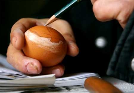 اخبار,اخبار گوناگون ,نقاشی در تخم مرغ