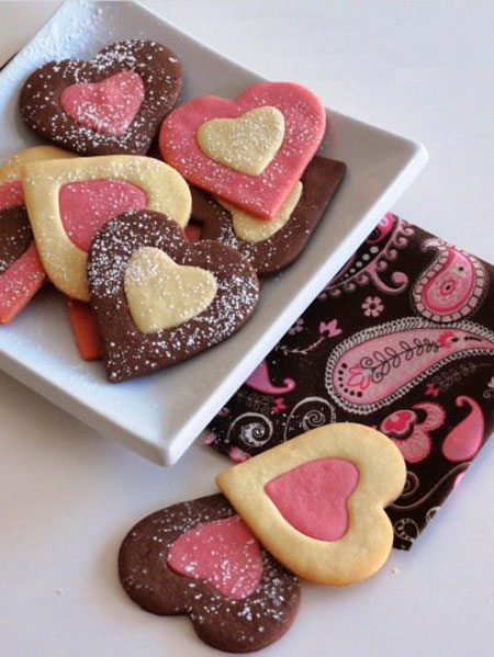 شیرینی مخصوص روز عشق,طرز تهیه شیرینی قلبی شکل