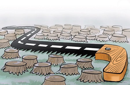 تبریک روز درختکاری , کاریکاتور و تصاویر طنز