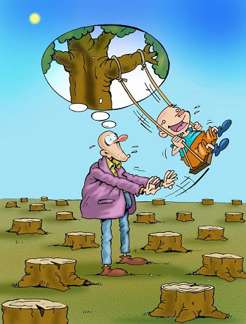 تبریک روز درختکاری , کاریکاتور و تصاویر طنز
