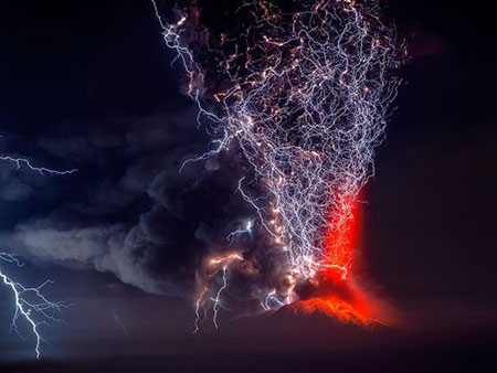 عکسهای جالب,تصاویر جالب,کوه آتشفشان