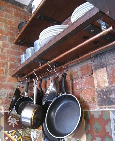 ایده هایی برای قابلمه ها در آشپزخانه های کوچک, نحوه آویزان کردن قابلمه ها در آشپزخانه ها