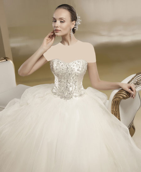 لباس عروس پرنسسی, مدل لباس عروس